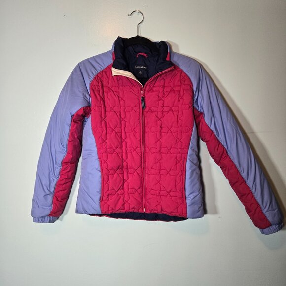 Lands' End Puffer Jacket Coat Girls Youth XL 16 Lightweight - Picture 8 of 8